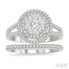 Halo Lovebright Diamond Wedding Set