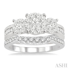 Past Present & Future Lovebright Diamond Wedding Set