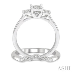 Past Present & Future Lovebright Diamond Wedding Set