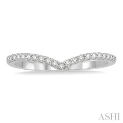 Chevron Diamond Wedding Band