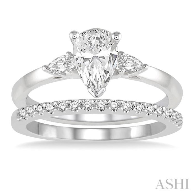 Pear Shape Diamond Wedding Set