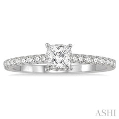 Princess Shape Diamond Engagement Ring