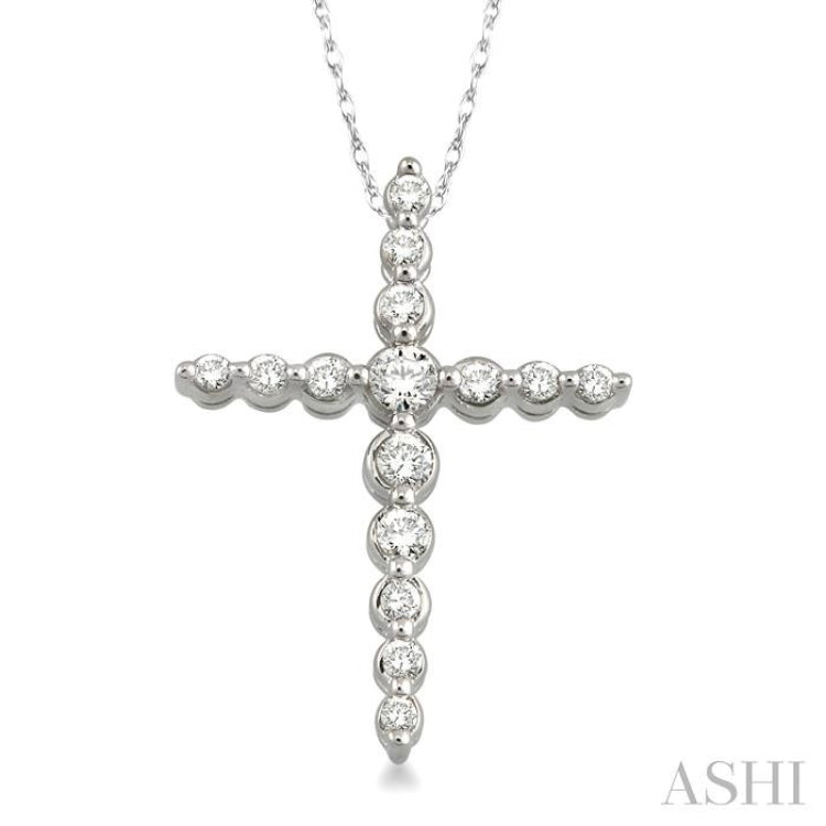 Journey Cross Diamond Pendant