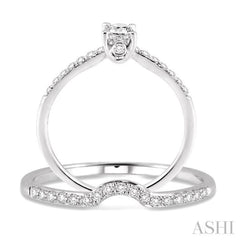 Round Shape Diamond Wedding Set