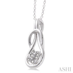 Silver Heart Shape Diamond Fashion Pendant