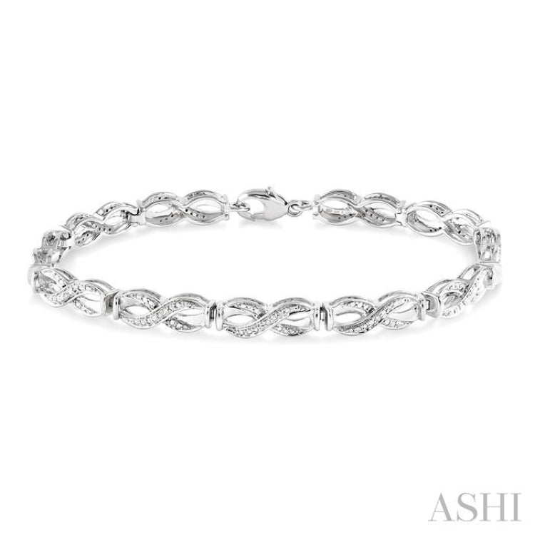 Silver Diamond Bracelet