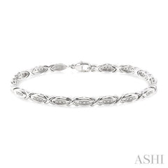 Silver Diamond Bracelet