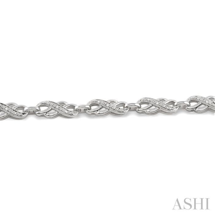 Silver Diamond Fashion Bracelet