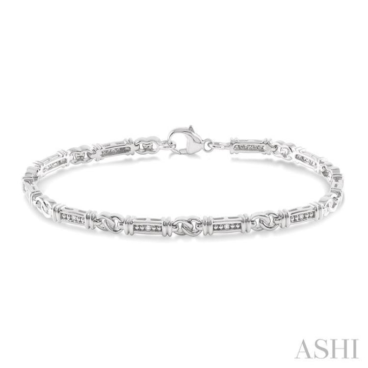 Silver Diamond Bracelet