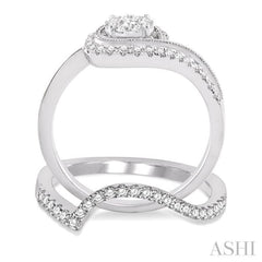 Lovebright Halo Diamond Wedding Set