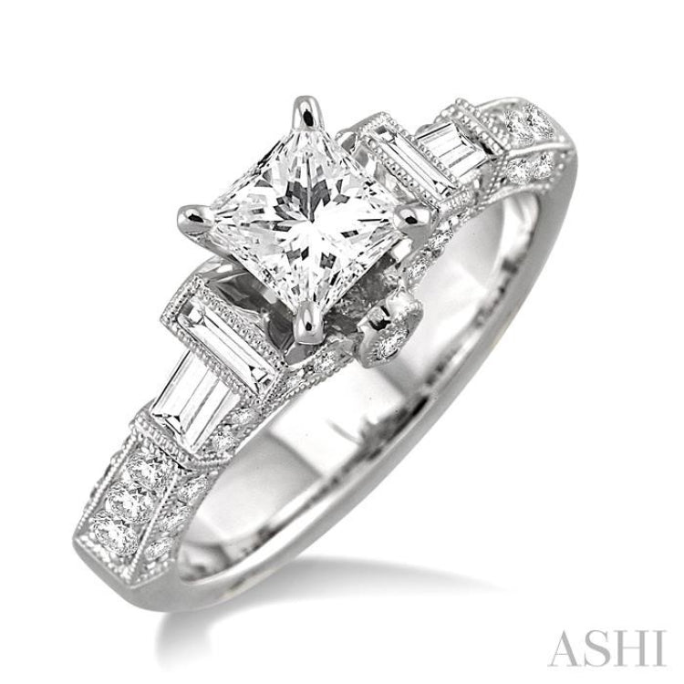 Princess Shape Diamond Engagement Ring