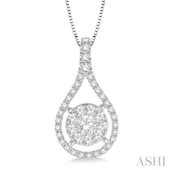 Pear Shape Lovebright Diamond Pendant