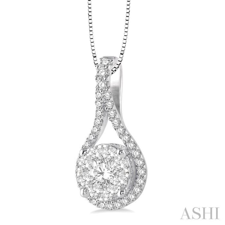 Pear Shape Lovebright Diamond Pendant