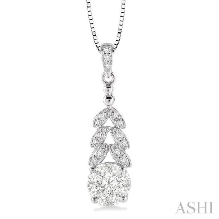 Round Shape Lovebright Diamond Pendant