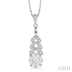 Round Shape Lovebright Diamond Pendant