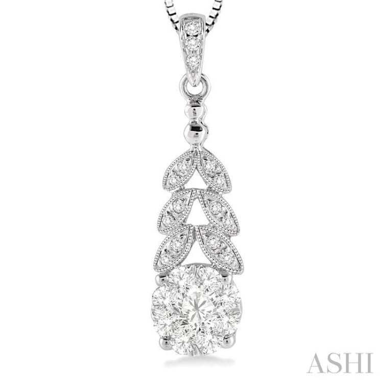 Round Shape Lovebright Diamond Pendant