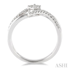 Round Shape Lovebright Diamond Fashion Ring