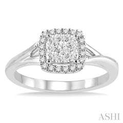 Halo Lovebright Diamond Engagement Ring