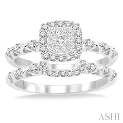 Halo Lovebright Diamond Wedding Set