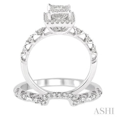 Halo Lovebright Diamond Wedding Set