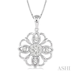 Flower Lovebright Diamond Fashion Pendant