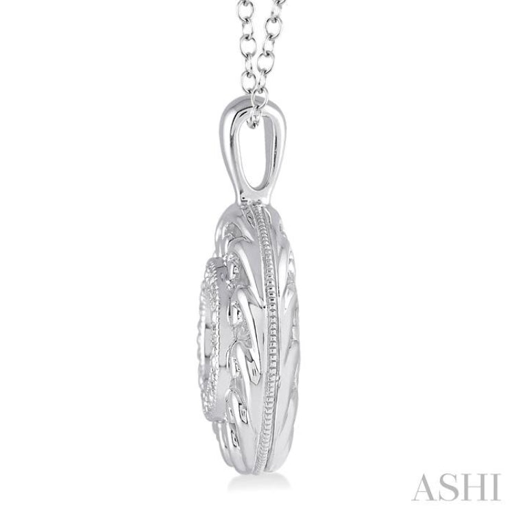 Silver Round Shape Emotion Diamond Fashion Pendant