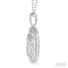 Silver Round Shape Emotion Diamond Fashion Pendant