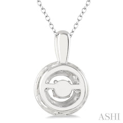 Silver Round Shape Emotion Diamond Fashion Pendant