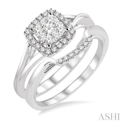 Halo Lovebright Diamond Wedding Set