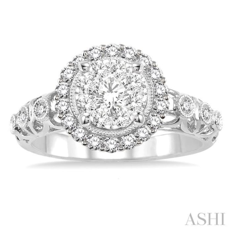 Halo Lovebright Diamond Engagement Ring