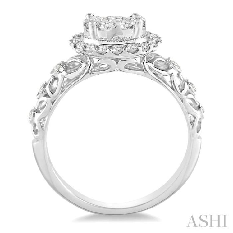 Halo Lovebright Diamond Engagement Ring