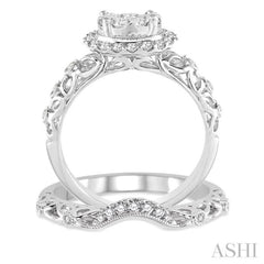 Halo Lovebright Diamond Wedding Set