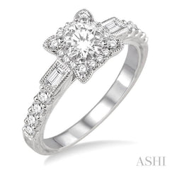 Round Shape Diamond Engagement Ring