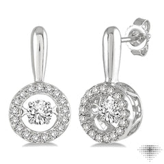 Round Shape Emotion Diamond Earrings