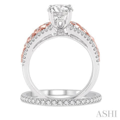 Round Shape Diamond Wedding Set