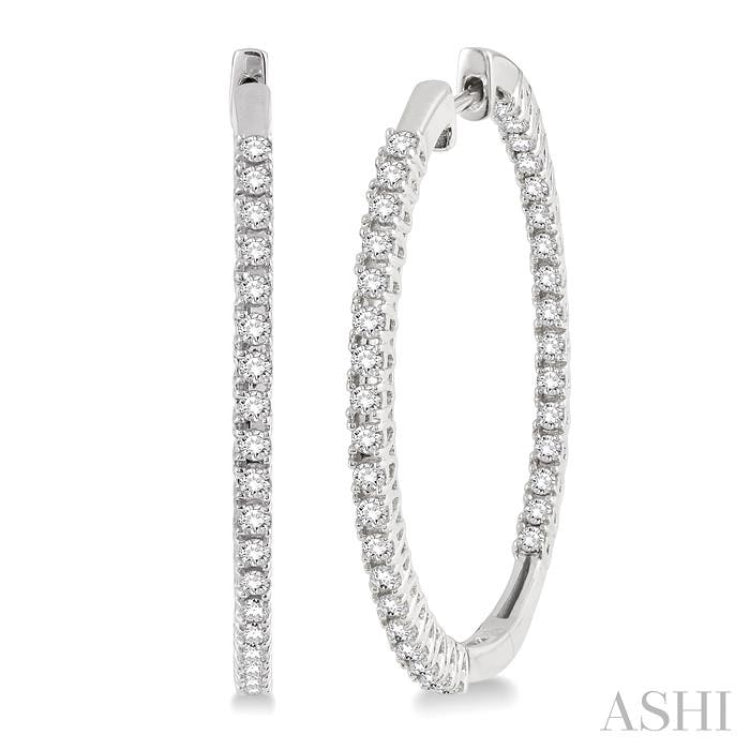 Inside-Out Diamond Hoop Earrings