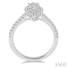 Marquise Shape Halo Lovebright Essential Diamond Ring