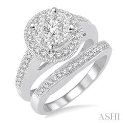 Halo Lovebright Diamond Wedding Set