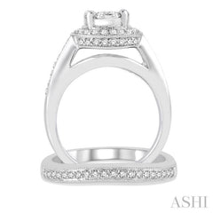 Halo Lovebright Diamond Wedding Set