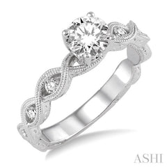 Round Shape Diamond Engagement Ring