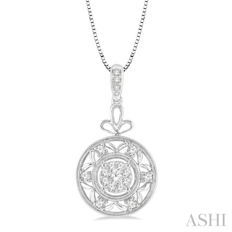 Circle Lovebright Diamond Fashion Pendant