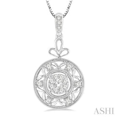 Circle Lovebright Diamond Fashion Pendant