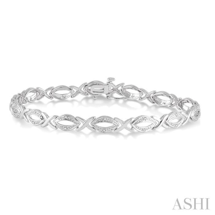 Silver Diamond Bracelet