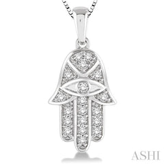 Hamsa Diamond Pendant