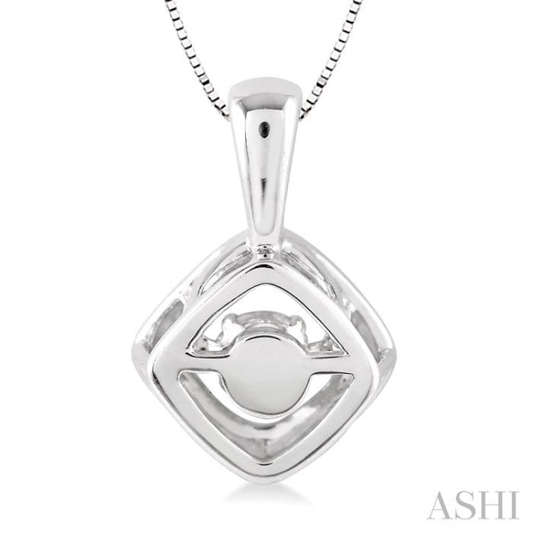 Cushion Shape Emotion Diamond Pendant