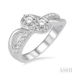 2 Stone Diamond Fashion Ring