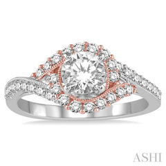 Round Shape Diamond Engagement Ring