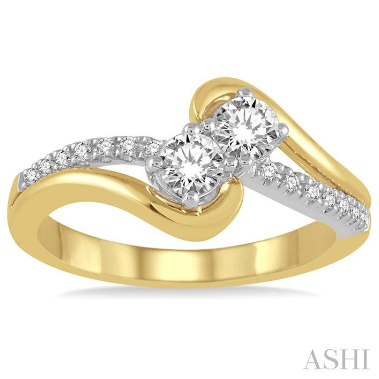 2 Stone Diamond Fashion Ring