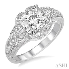 Princess Shape Diamond Engagement Ring