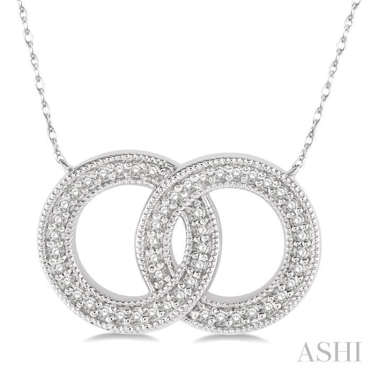 Twin Circle Diamond Pendant